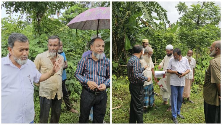 দুমকিতে সরকারি রাস্তায় বাঁশের বেড়া দিয়ে চাষাবাদ , ৭ দিনের মধ্যে অপসারণের নির্দেশ