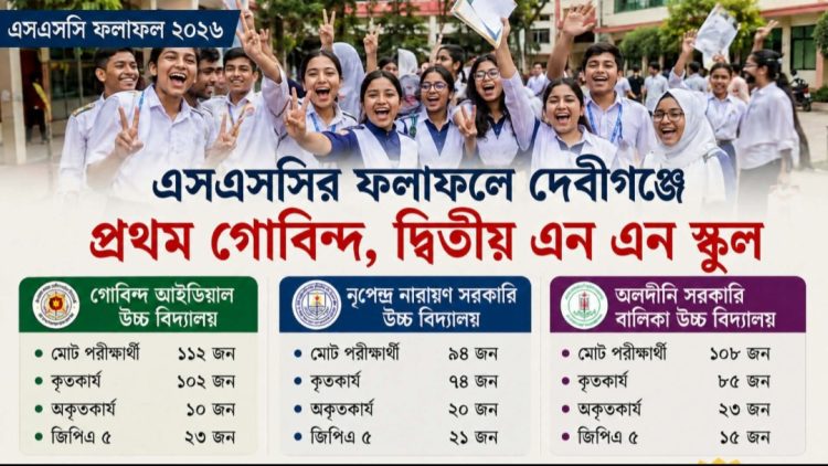 দেবীগঞ্জে এসএসসি ফলাফলে চমক সবার শীর্ষে গোবিন্দ আইডিয়াল