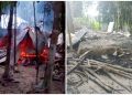 মির্জাগঞ্জে প্রবাসীর বসতঘর আগুনে পুড়ে ছাই
