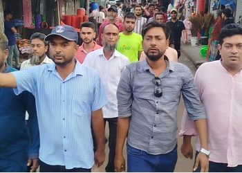 আওয়ামীলীগের নৈরাজ্যের প্রতিবাদে দুমকিতে যুবদলের সহ-সভাপতি সাইদুর খানের নের্তৃত্তে বিক্ষোভ মিছিল