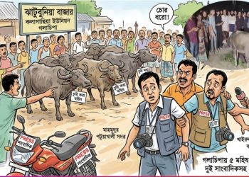 গলাচিপায় মহিষ চুরির ঘটনায় সাংবাদিকসহ ৫ জন আটক
