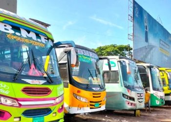 কাউখালী-বরিশাল সরাসরি বাস নেই, ভোগান্তিতে হাজারো যাত্রী