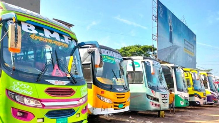 কাউখালী-বরিশাল সরাসরি বাস নেই, ভোগান্তিতে হাজারো যাত্রী