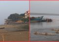 স্কুলের কোলঘেঁষে পদ্মায় বালু উত্তোলনের কর্মযজ্ঞ: হুমকিতে জনবসতি গভীর রাত থেকে ভোর পর্যন্ত তৎপরতা