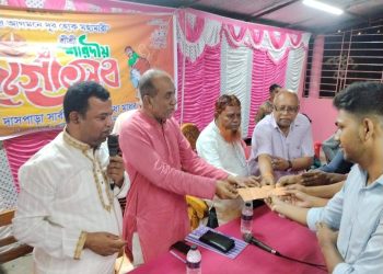 আনিসুর রহমান আনিসের বাউফলের বিভিন্ন পূজামণ্ডপ পরিদর্শন