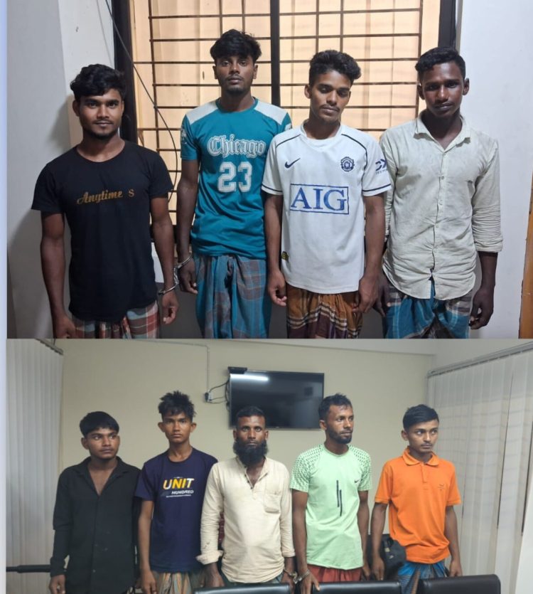 দশমিনায় পৃথক দুই দিনের অভিযানে ১১ জেলে আটক: ৬ জনকে কারাদন্ড