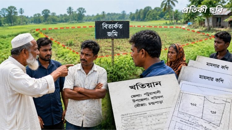 বাউফলে জমির অধিকার চাওয়ায় বিভিন্ন মামলা দিয়ে হয়রানির অভিযোগ