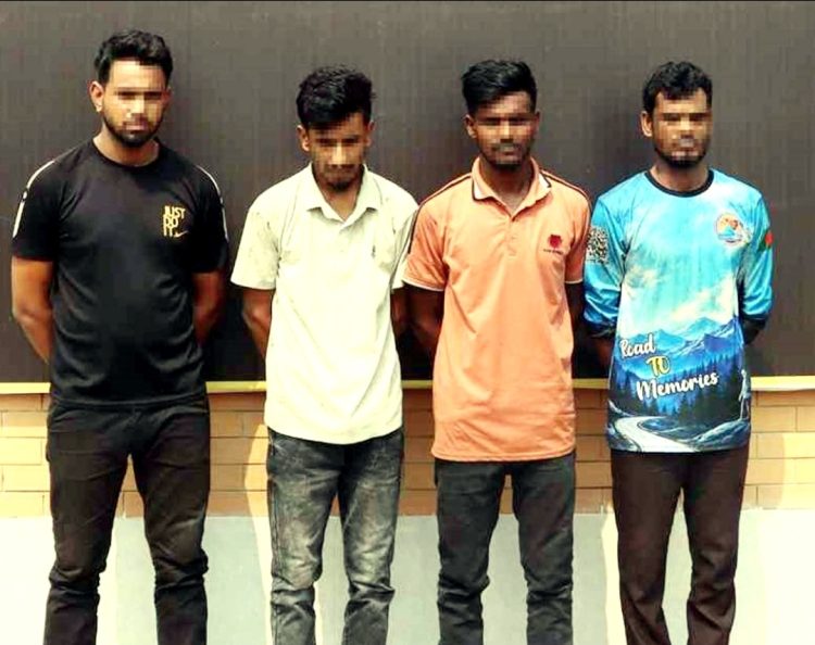 মোরেলগঞ্জের গাঁজার ডিলার ইব্রাহিমসহ ৪ জন আটক, ৭৫ কেজি গাঁজা জব্দ