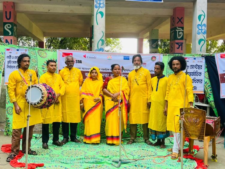 পটুয়াখালীতে ‘অধিকার’ নাটক ও বিষয়ভিত্তিক লোকসংগীত পরিবেশন