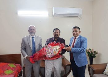 জাতীয় সংসদের স্পিকারের সাথে ববি উপাচার্যের সৌজন্য সাক্ষাৎ